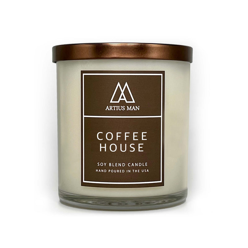 Coffee Scented Candle With Hints Of Vanilla & Hazelnut