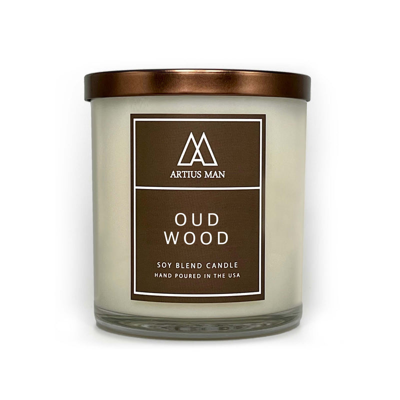 Soy Blend Wood Wick Candle - Oud Wood