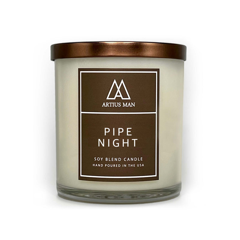 Soy Blend Wood Wick Candle - Pipe Night