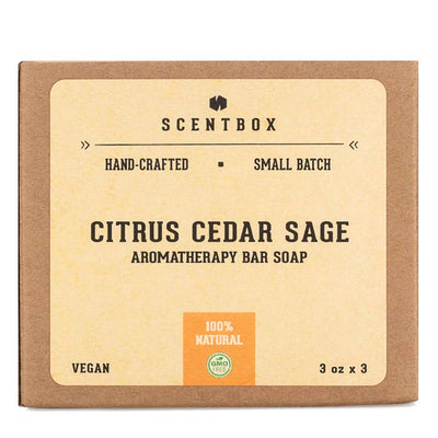 Image of Natural Bar Soap 3 Pack - Citrus Cedar Sage