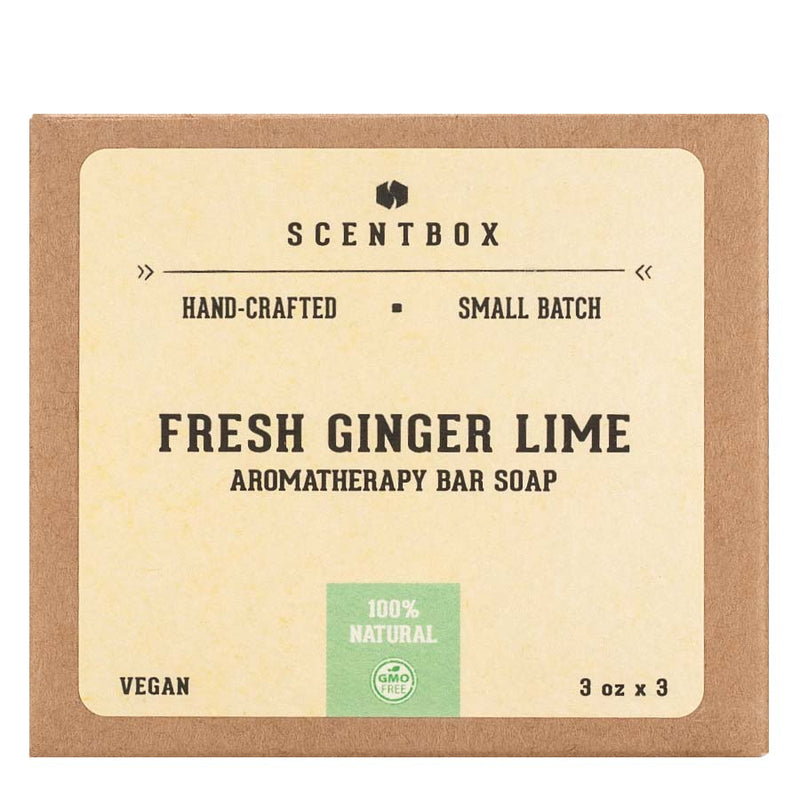 Image of Natural Bar Soap 3 Pack - Fresh Ginger Lime