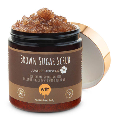 Image of Tropical Glo Brown Sugar Shimmer Scrub - Jungle Hibiscus