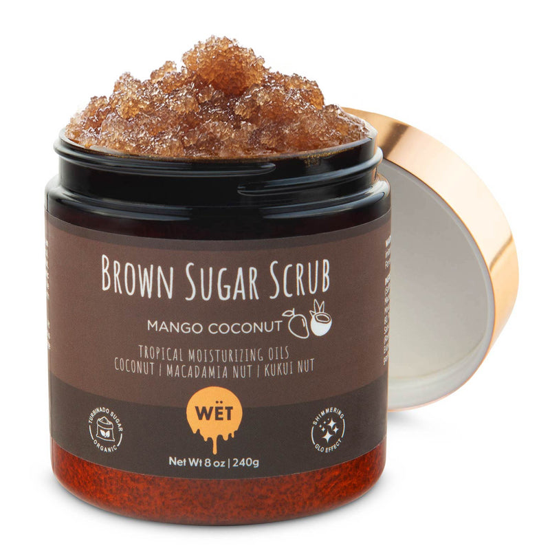 Image of Tropical Glo Brown Sugar Shimmer Scrub - Mango Coconut