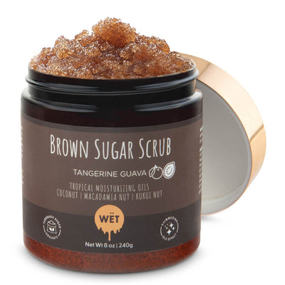 Image of Tropical Glo Brown Sugar Shimmer Scrub - Tangerine Guava