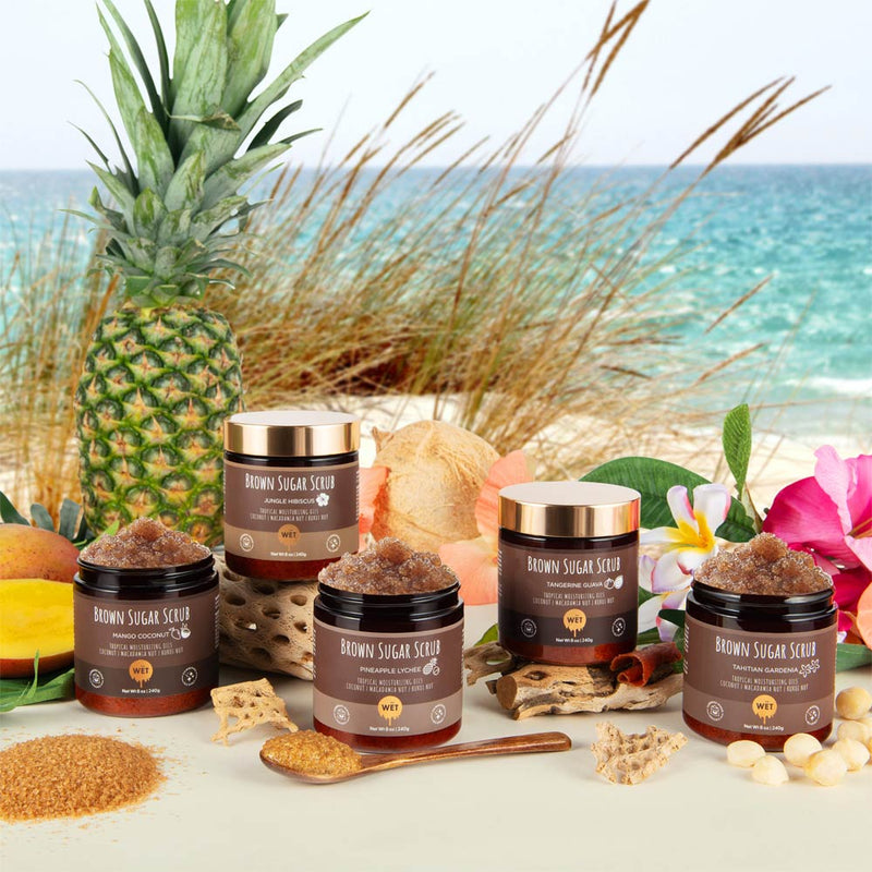 Image of Tropical Glo Brown Sugar Shimmer Scrub - Mango Coconut