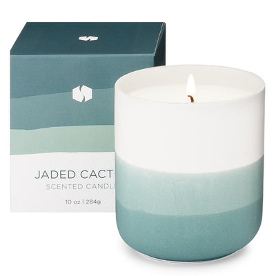 Image of Watercolor Candle Series - Jaded Cactus